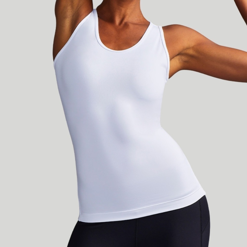 Tommie Copper Women’s Lower Back Support Tank White size 2XL New With Tags